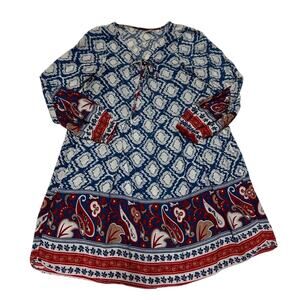 Amy Fashion Dress Women's Swimsuit Cover-Up Cotton Multicolor Size Medium